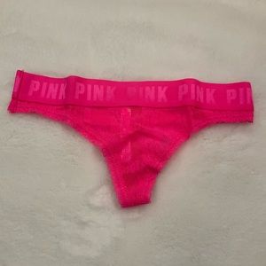 BNIB RARE Victoria’s Secret PINK Wide Waistband Thong